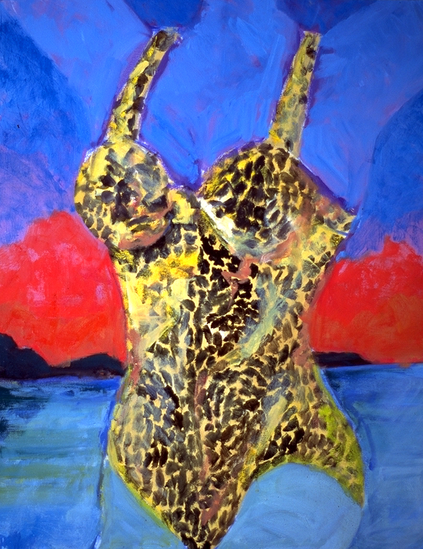 Leopard Lagoon, 22 x 28 inches