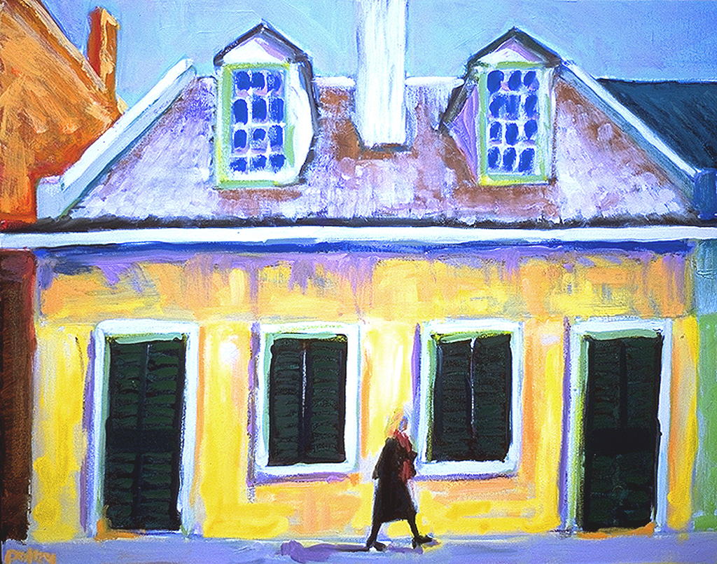 Chartreuse Muse, 28 x 22 inches